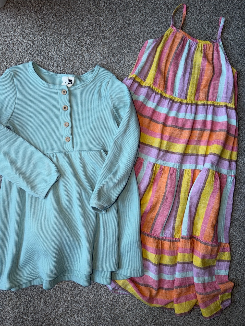 Two girl’s dresses